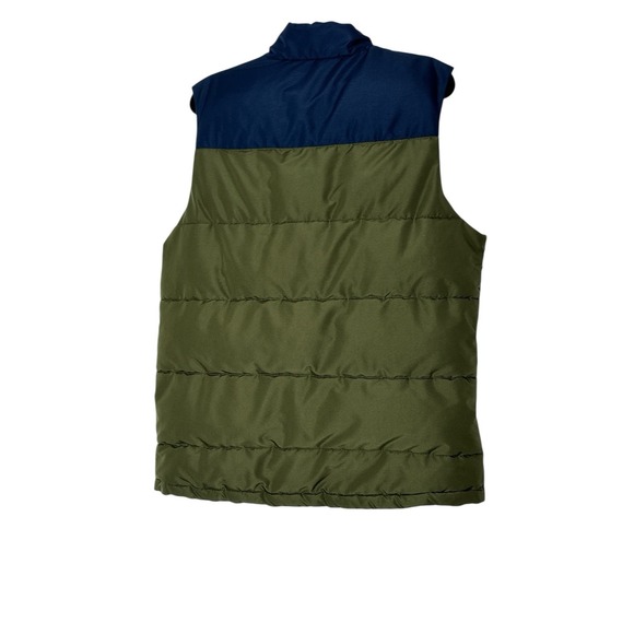 ORVIS Puffer Vest Mens Green Blue Full Zipped Pockets Sleeveless Excellent - Picture 3 of 12